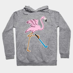 Flamingo Hockey Hockey bat Hoodie